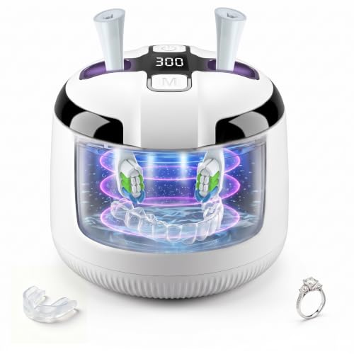 Ultrasonic Retainer Cleaner 48KHz Dental Cleaning Pod