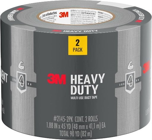 3M Heavy Duty Duct Tape 2-Pack 1.88" x 45 Yard Deal