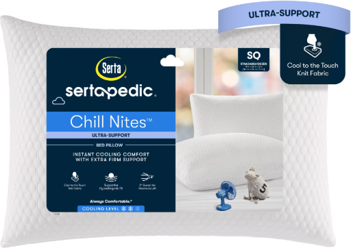 Sertapedic Chill Nites Cooling Ultra-Support Bed Pillow Deal