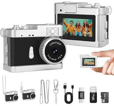 Mini Keychain Camera w/ 16GB Card, Built-in Flash & Retro Filters Deal