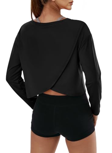 Alaroo Workout Crop Long Sleeve Shirts Deal