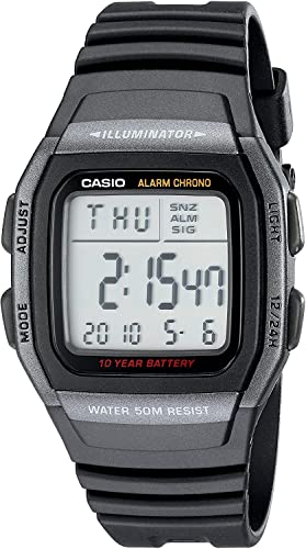Casio Men's W96H-1BV Classic Sport Watch (38mm)