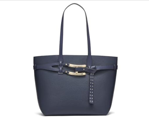 Halston H Tasha Rocky Road with Studs Magnetic Snap Tote Deal