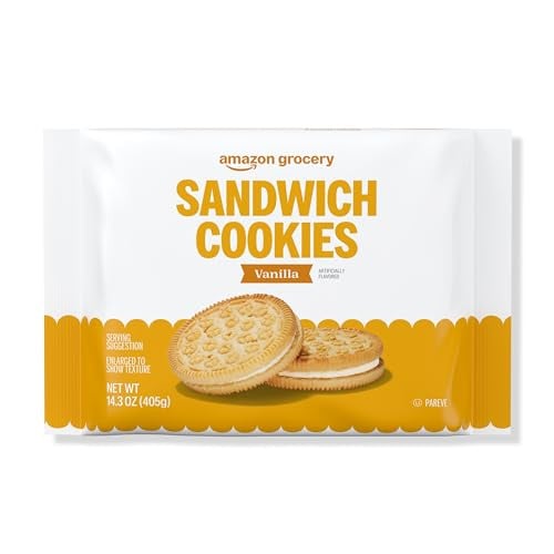 Amazon Grocery Vanilla Sandwich Cookies 14.3 Oz Deal