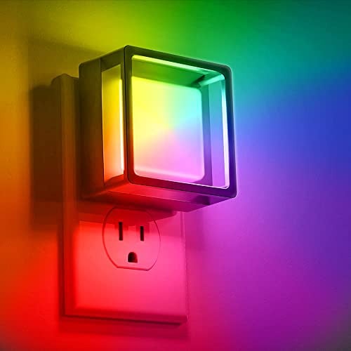 DORESshop LED Plug-In Night Lights 2-Pack (0–60 Lumens, RGB Color-Changing) Deal