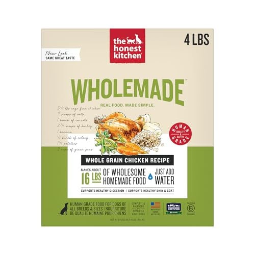 The Honest Kitchen Human Grade Wholemade Dehydrated Whole Grain Chicken Dog Food 4 lb Deal