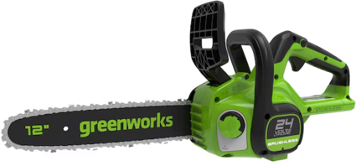 Greenworks 24-volt Brushless 12-in Battery Chainsaw Deal