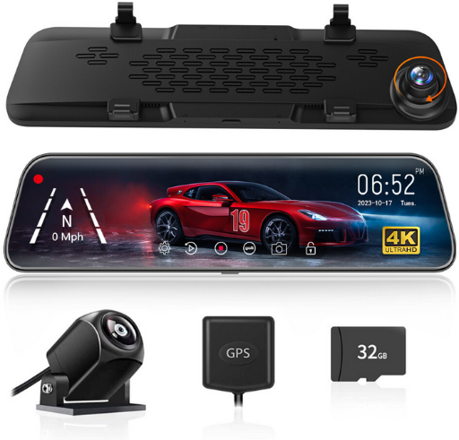 Wolfbox G840S Open Box Mirror Dash Camera