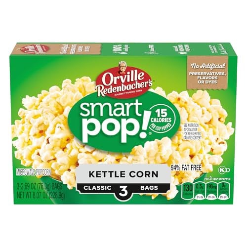 Orville Redenbacher’s Microwave Popcorn SmartPop! Kettle Corn 2.7 oz 3-Count Deal