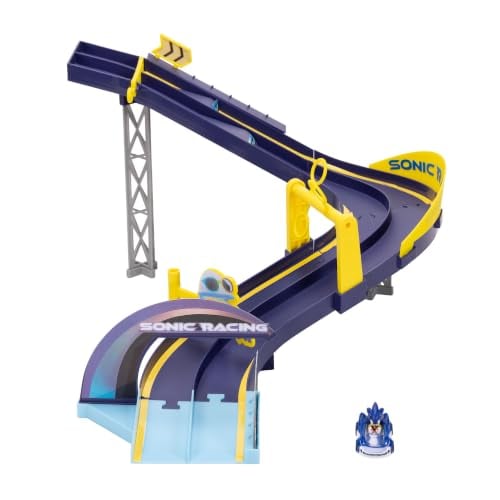 Sonic The Hedgehog E-Stadium Track Set with 1:64 Die Cast Vehicle Deal