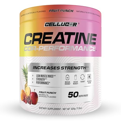 Cellucor 5g Creatine Powder Fruit Punch 50-Serving