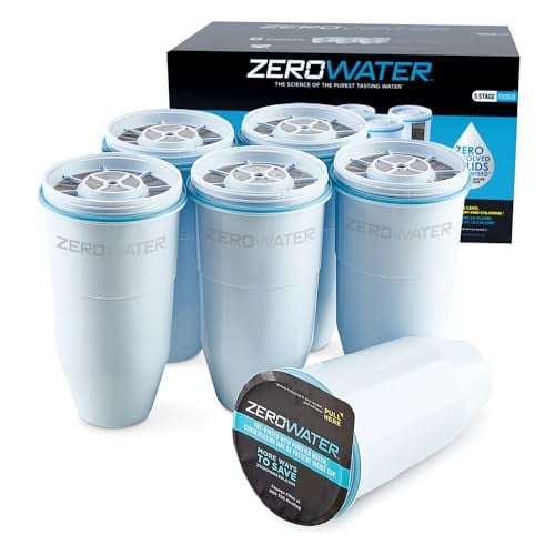ZeroWater Official 5-Stage Replacement Filter 6-Pack Deal