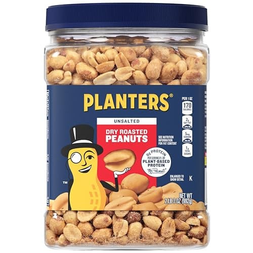 PLANTERS Unsalted Dry Roasted Peanuts 35-Oz Deal