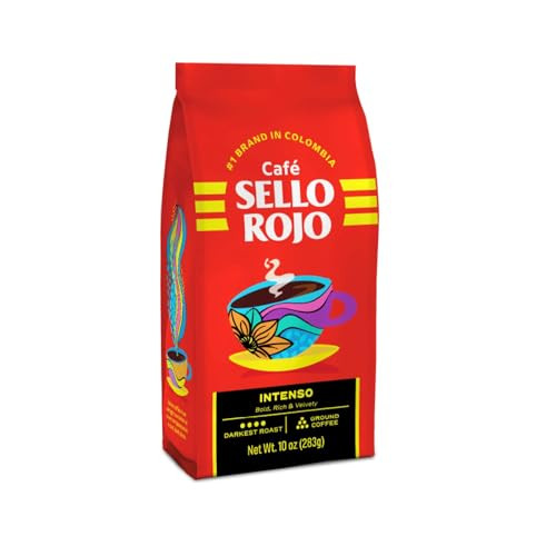 Sello Rojo Intenso Darkest Roast Ground Coffee 10-Oz