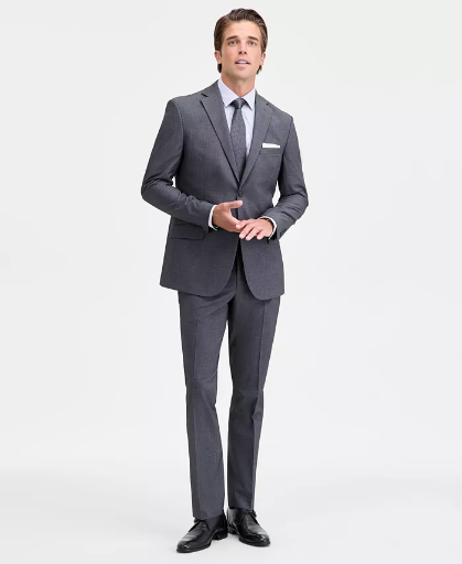 DKNY Men's Modern-Fit Nested Suit