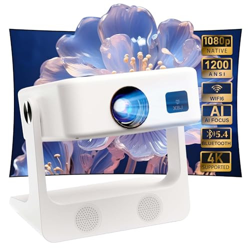 XBJ Portable Projector Native 1080P 1200 ANSI