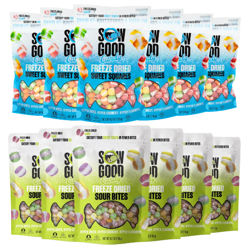 Sow Good Freeze Dried Sweet & or Sweet & Sour Candy 12-Packs Deal