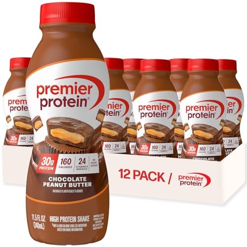 Premier Protein 30g Chocolate Peanut Butter Protein Shakes, 12-Pack