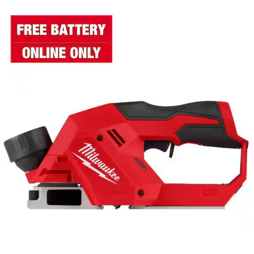 Milwaukee M12 Brushless 2" Planer + FREE M12 12V Lithium-Ion CP High Output 2.5 Ah Battery Pack