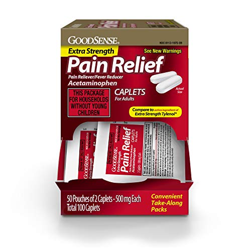 GoodSense Extra Strength Acetaminophen 500 mg 100 Caplets Deal