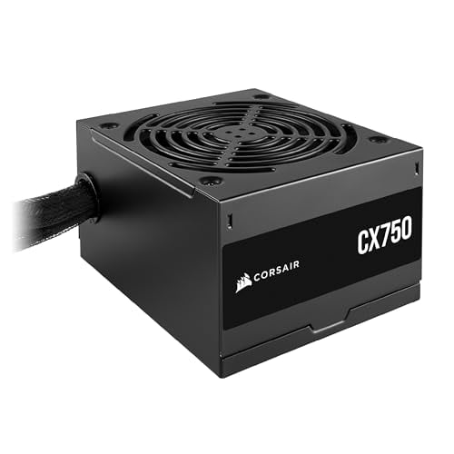 CORSAIR CX750 80 Plus Bronze Non Modular Low-Noise ATX 750 Watt Power Supply