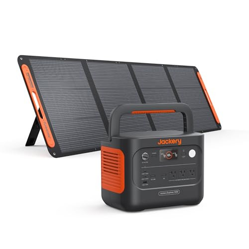 Jackery Solar Generator 1000 v2 LiFePO₄ Portable Power Station + 200W Solar Panel