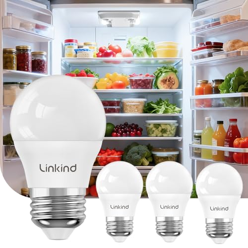 Linkind A15 LED Refrigerator Light Bulbs 4-Pack 40W Equivalent Deal
