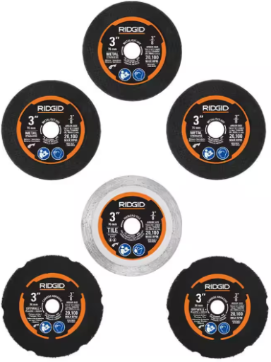 RIDGID Cut-Off Wheel Kit (6-Piece)