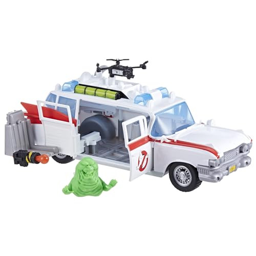 Ghostbusters Track and Trap Ecto-1 Toy Vehicle with Slimer Figure