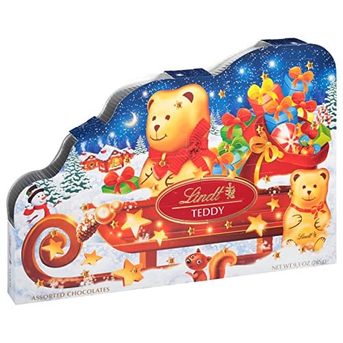 24-Piece 9.3-Oz Lindt TEDDY Sleigh Assorted Chocolate Advent Calendar Deal