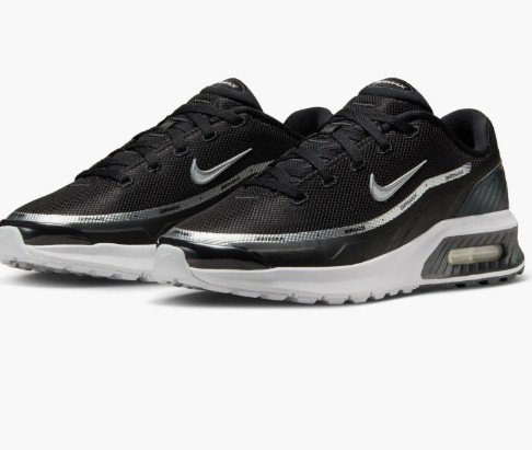 Nike Women's Air Max BIA Sneakers (Black/Metallic Silver/Grey) Deal