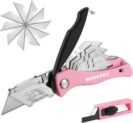 WORKPRO Folding Utility Knife with 15 Extra Blades Deal