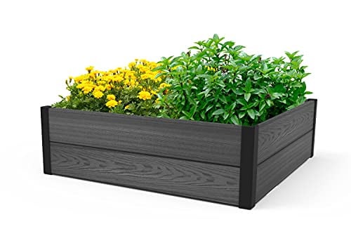 Keter 48" x 48" Wood Look Raised Garden Bed Deal