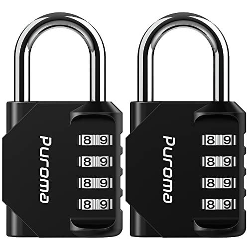 Puroma 4-Digit Combination Padlock 2-Pack Deal