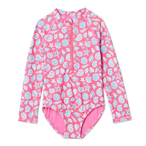 Amazon Essentials Baby Girls' Long Sleeve Rash Guard One-Piece Swimsuit Deal