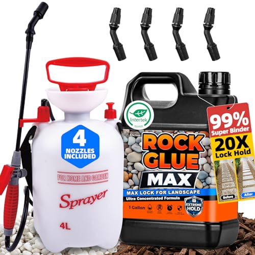 JDiction 1-Gallon Rock & Mulch Glue Kit w/ Sprayer Deal