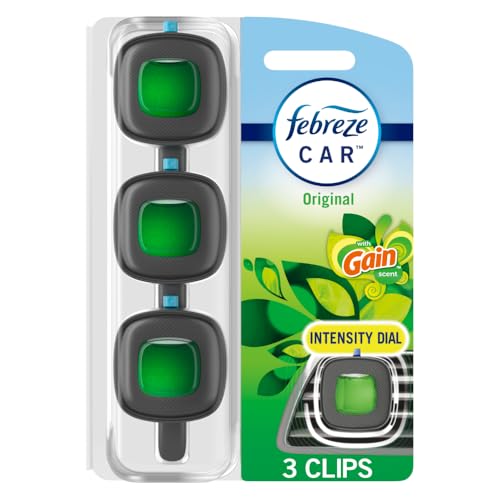 Febreze Car Air Freshener Odor-Fighting Automotive Original Scent 2-Count Deal