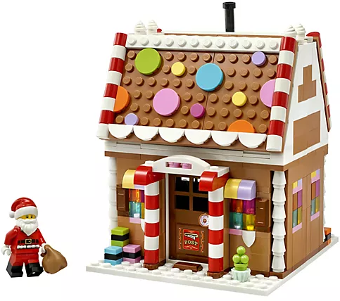 (New Cust) LEGO Iconic Festive Gingerbread House Building Set 498-Piece Deal
