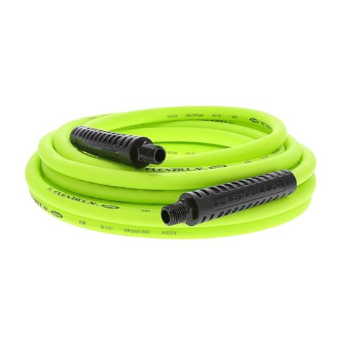 25' Flexzilla Lightweight Hybrid Polymer Air Hose w/ 1/4" MNPT Fittings