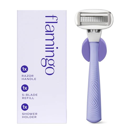 Flamingo Razors for Women Lilac with Handle and Blade Refill