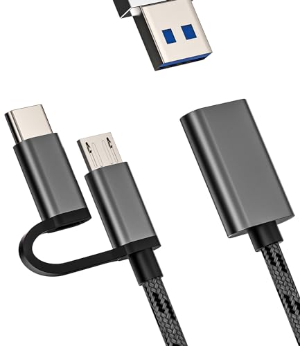 Micro USB Type C Port Adapter OTG Cable Dongle (2-in-1) Deal