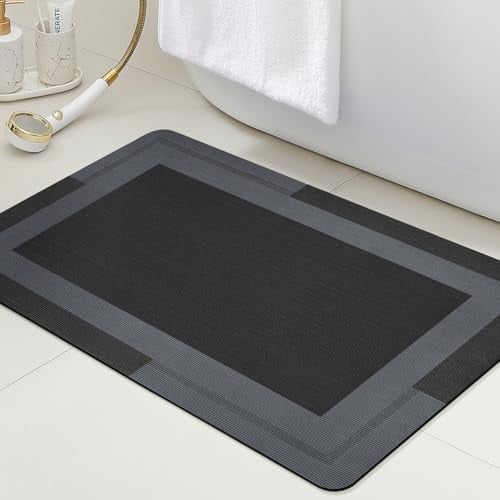 ACCUMTEK Ultra-Thin Quick-Dry Non-Slip Bath Mat Rug 24" x 17" Deal