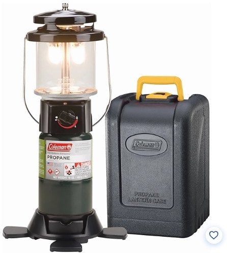 Coleman Deluxe PerfectFlow Propane Lantern With Hard Carry Case Deal