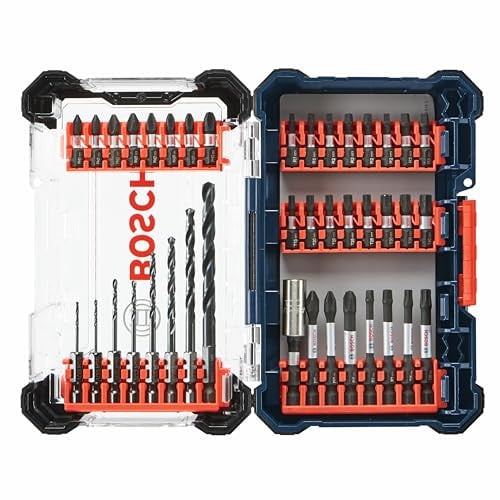 BOSCH Driven Impact Screwdriving and Drilling Custom Case Set 40-Piece Deal