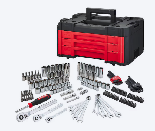 CRAFTSMAN 242-Piece Standard (SAE) and Metric Mechanics Tool Set