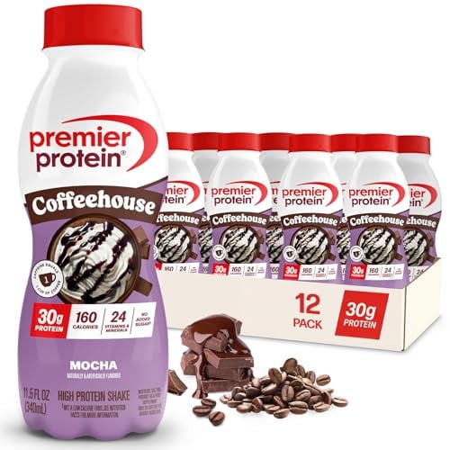 12-Pack 11.5-Oz Premier Protein COFFEEHOUSE High Protein Shake with Caffeine (Mocha) Deal