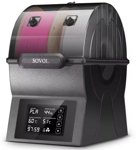 Sovol SH02 Filament Dryer 150W PTC Fast Heater Dual Spool Deal
