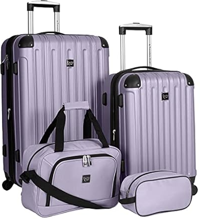 Travelers Club Midtown Hardside 4-Piece Luggage Travel Set