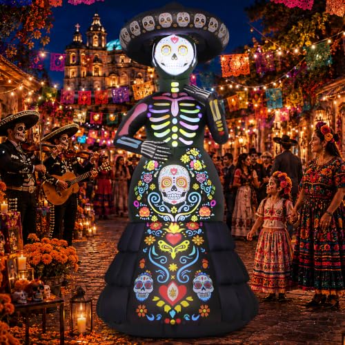 7.2' Goosh Halloween Ghost Bride Inflatable Outdoor Decoration w/ LED Lights Deal
