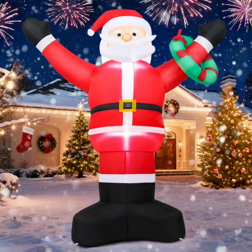 5ft Xmas Santa Claus with LED Lights
